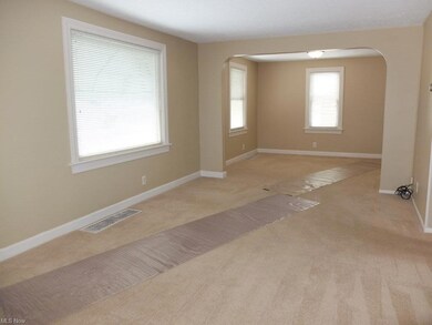 Living room and dining room.