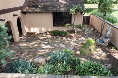 The tranquil courtyard.