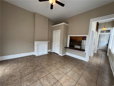 Living and kitchen area