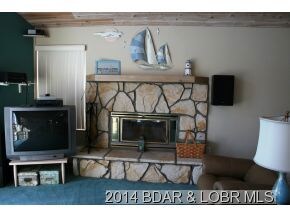 wood burning fireplace