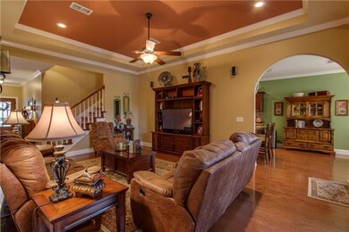 Notice the arched entry into the Great Room.