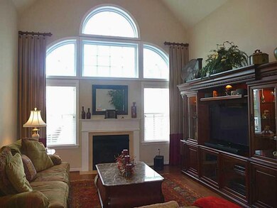 Living Room. Architectural window, gas fireplace.