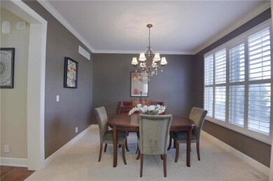 Dining room off the entry with current colors