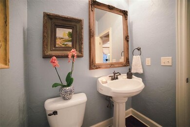 Powder bath in entry hall.