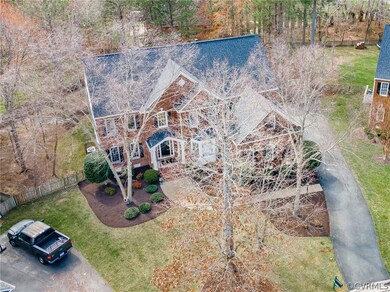 Aerial view front of home