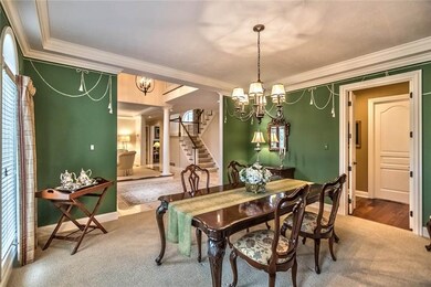 Formal spaces at the front of the home are separat