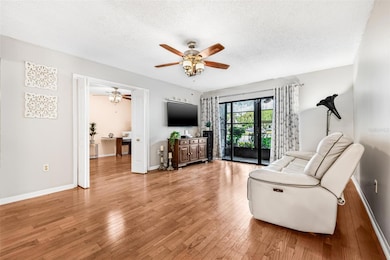 Living room area has an access to bedroom #3/office.