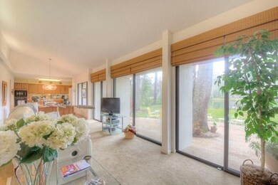 Glass doors invite the outside in!