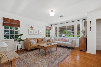Spacious living room with lots of natural lighting