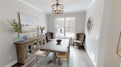 Formal dining room off the kitchen.