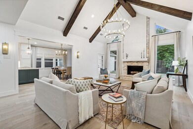 The layout lends to entertaining and provides a na
