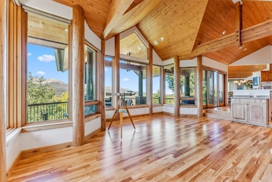 Floor to ceiling windows in the great room, kitche