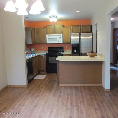 View of kitchen & dining room