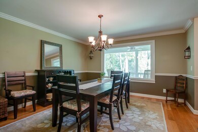 Nicely-sized dining room perfect for special occasions with family and friends.