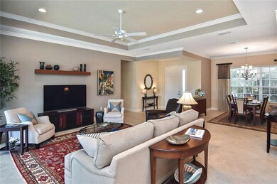 Living room, foyer, dining room