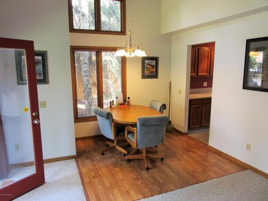 Dining and door to deck