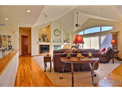 Vaulted Ceiling and Gas Fireplace