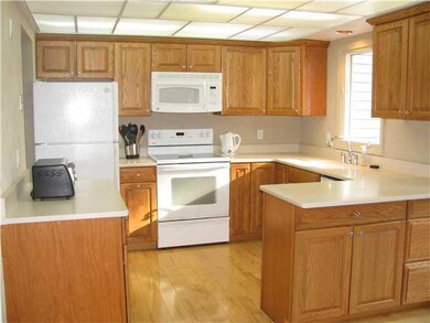Kitchen Bright beautiful kitchen has solid surface