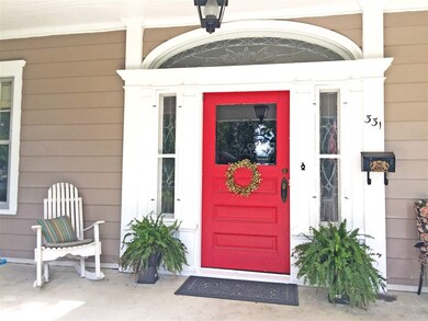 In early American tradition, a red door symbolized