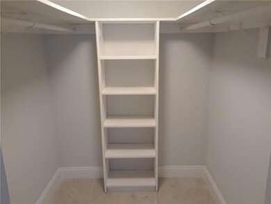 Large walk in master bedroom closet