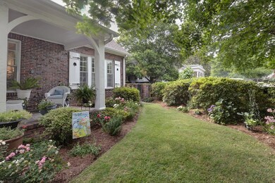 Front lawn and porch