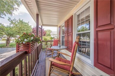 Large front porch fit for summer day dreamin'