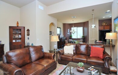 Living Room w/ Vaulted Ceilings