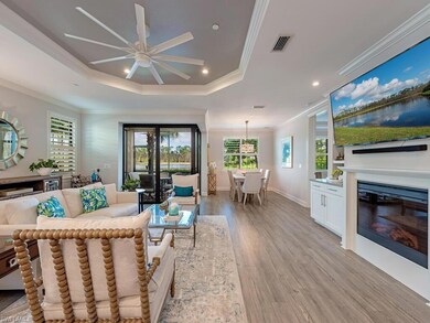 Living/Dining with fireplae