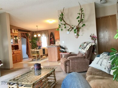 Living Rm into kitchen dining area