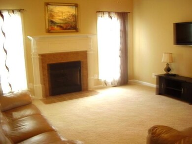 One view of the spacious living room.