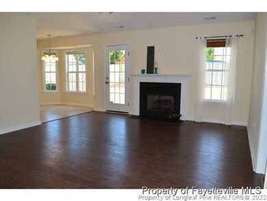 Dark laminate in living room