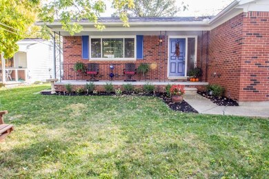 Front Porch and Flower Garden