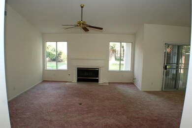 Spacious Living Room w/Fireplace and Ceiling fan