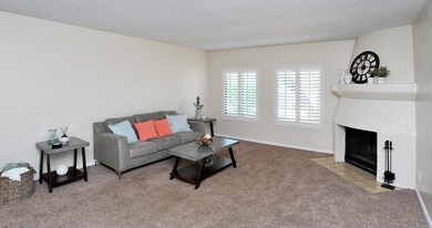 Fireplace in living room