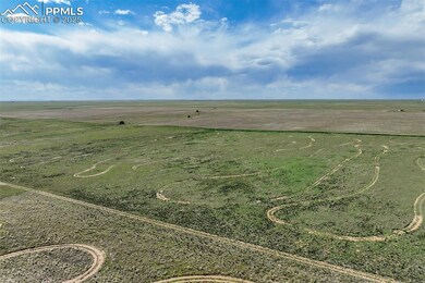 Aerial view of sparsely populated area