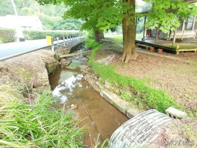 Small stream in front