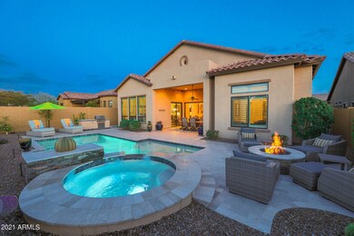 Rear Elevation at Twilight