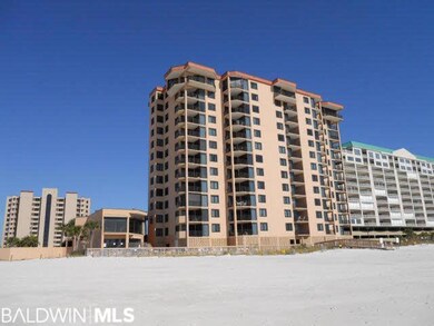 Beach side view of Broadmoor in Orange Beach