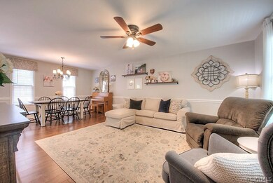 Open concept - family room, dining area and kitche