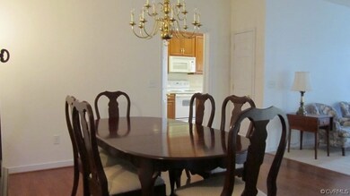 Wood floors in the Dining Area