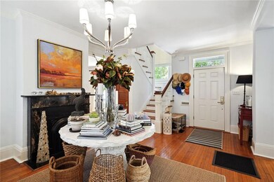 The entrance foyer may also be used as a sitting r