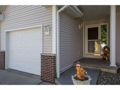 Attached garage, covered entrance