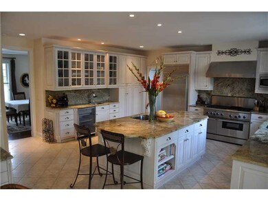 Kitchen. A large gathering kitchen with walls of c