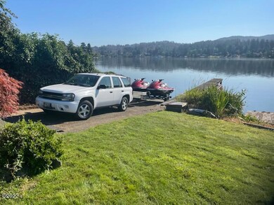 Private Boat ramp at end of driveway