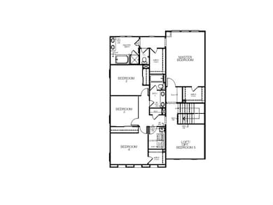 2nd floor lay out w loft.