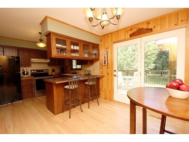 Refinished hardwood floors & access to the deck & 
