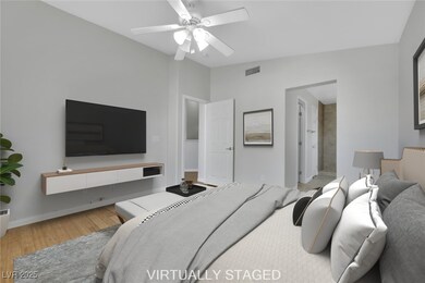 Virtually Staged - Primary Bedroom featuring a cei