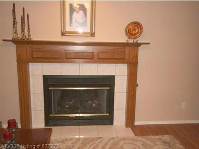 Living Room. Living area with fireplace.