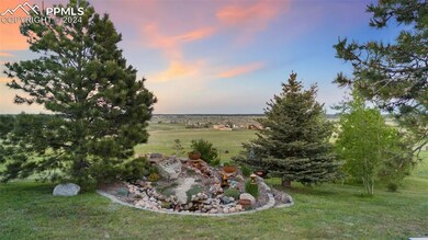 Yard at dusk featuring a rural view