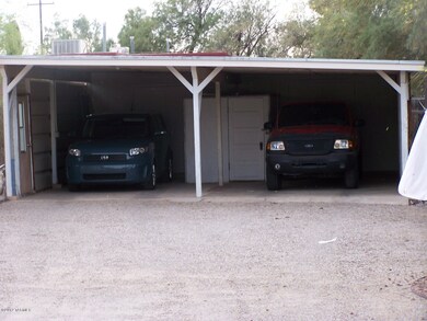 Parking Area with storage in back